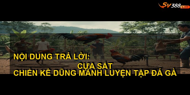 Kỹ thuật huấn luyện đá gà cựa sắt nâng cao kỹ năng chiến đấu
