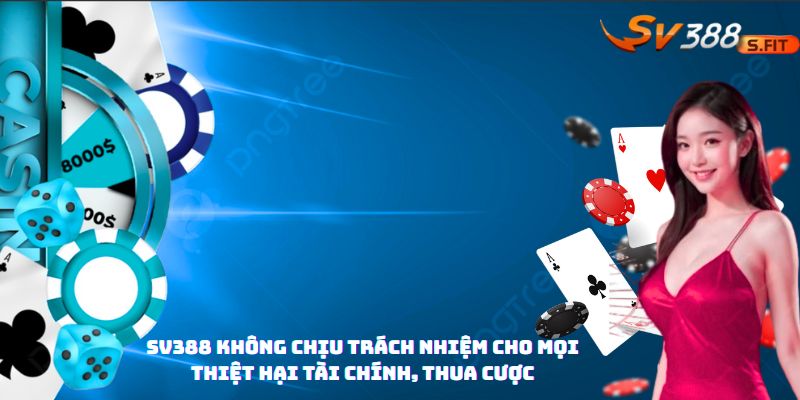 Biểu tượng tiền bay + dấu X lớn, dòng chữ “Tự chịu rủi ro khi tham gia cá cược