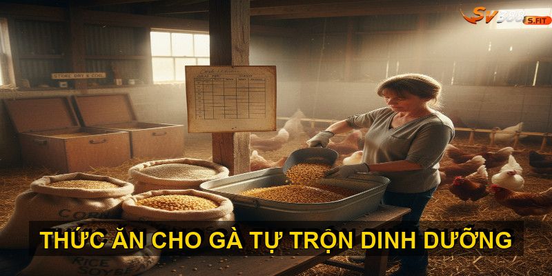 Cách tự trộn thức ăn cho gà đơn giản và tiết kiệm chi phí